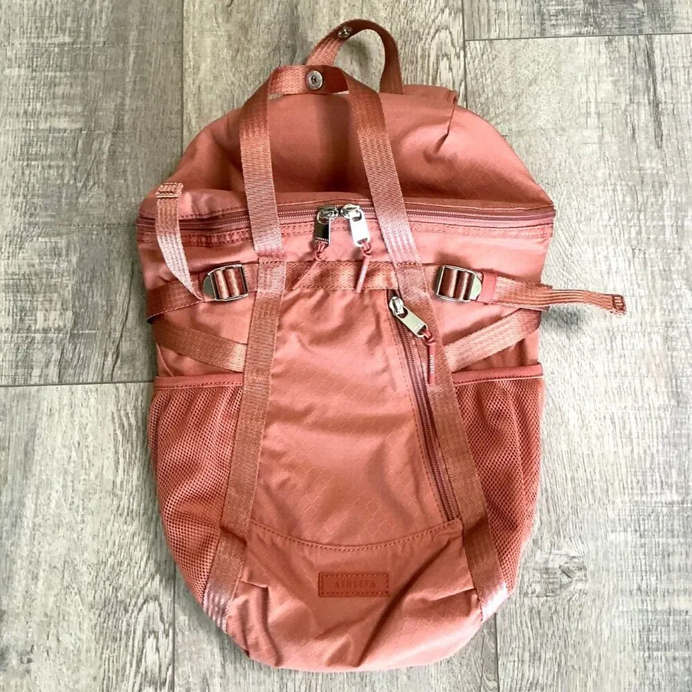 Athleta Excursion Backpack Snapdragon Rose Lightweight Hiking Travel Bag